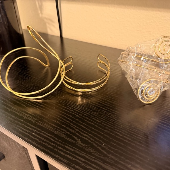 Gold Wire Bangle Set - Picture 7 of 7